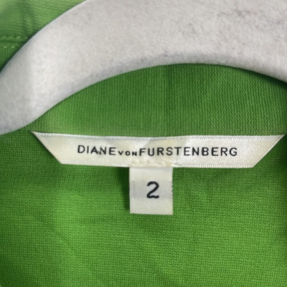 Diane Von Furstenberg Green Topher Blazer Womens Size 2 Ponte Career Office - Picture 4 of 10